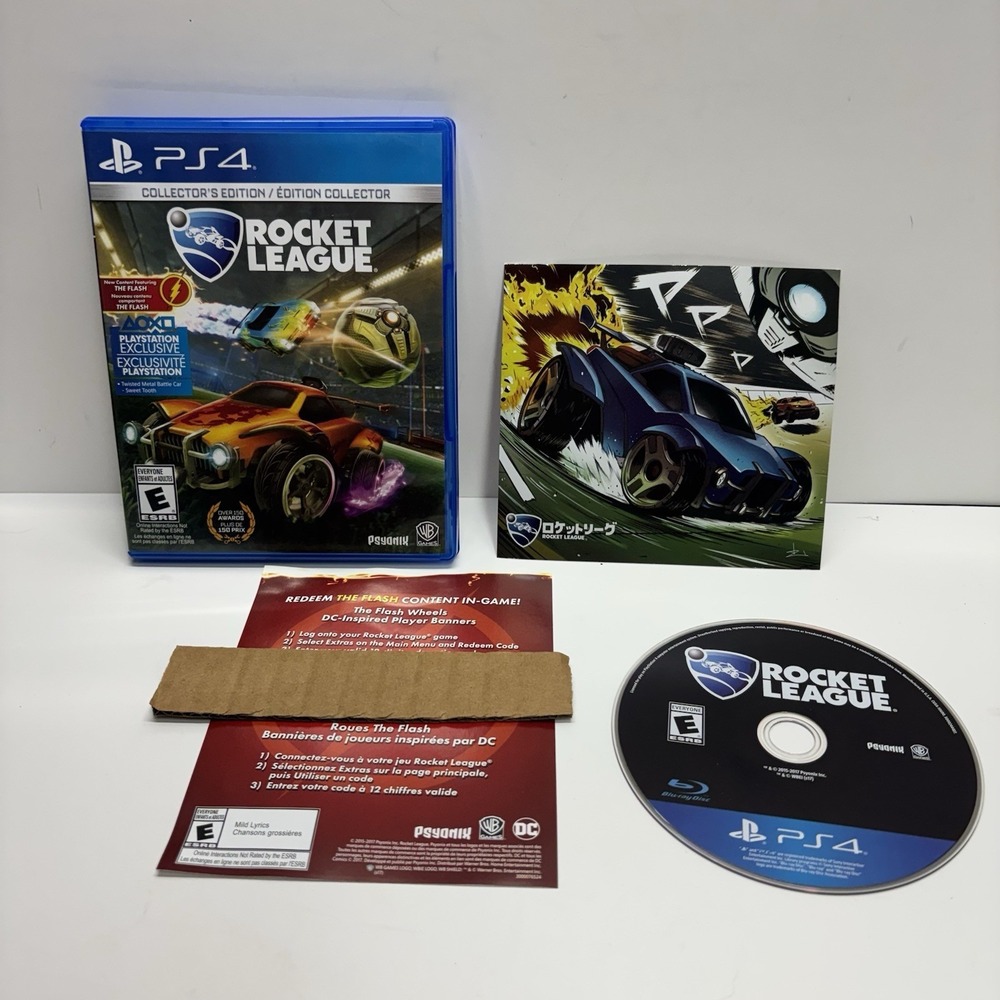 Rocket League: Collector's Edition (PS4, 2017) w/ Print* NEAR MINT* Tested!